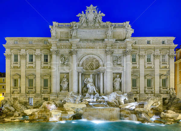 Trevi fountain details in Rome Italy Stock photo © backyardproductions