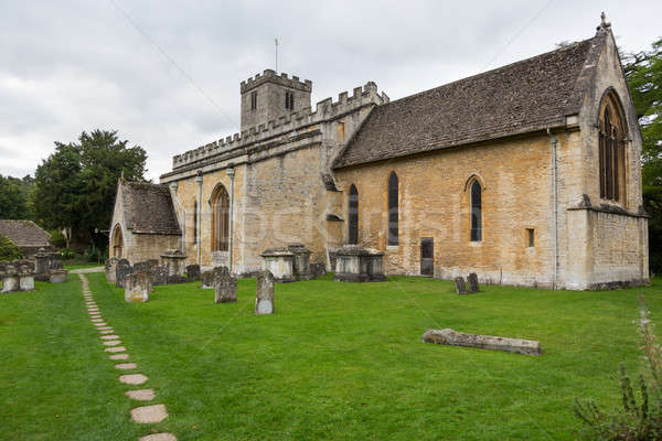 Old Church in Cotswold district of England Stock photo © backyardproductions