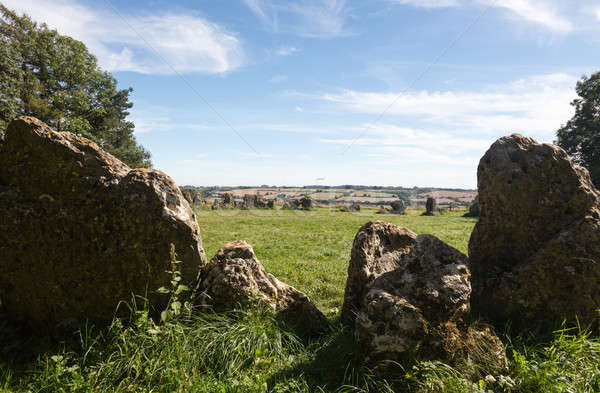 Rollright Stones stone circle in Cotswolds Stock photo © backyardproductions