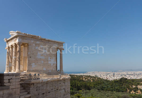 Templo nike Acrópole Atenas iônico posição Foto stock © backyardproductions