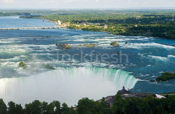 Potcoavă cascadă lateral Cascada Niagara natură râu Imagine de stoc © backyardproductions