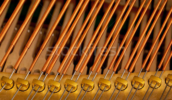 Piano strings in macro Stock photo © backyardproductions