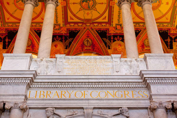 Foto stock: Techo · biblioteca · congreso · Washington · DC · pintado