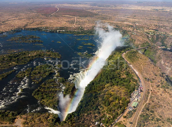 Victoria Falls on Zambezi River Stock photo © backyardproductions