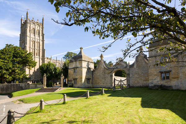 Church and gateway in Chipping Campden Stock photo © backyardproductions