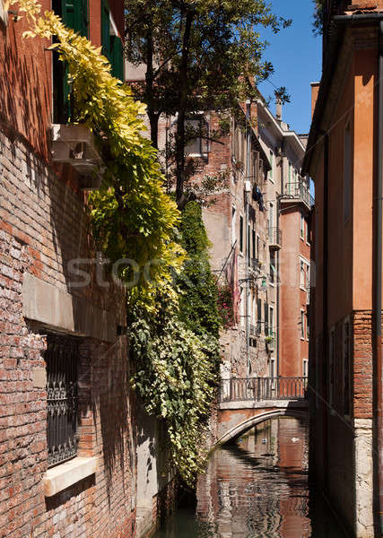 Wąski kanał Wenecja mały most Zdjęcia stock © backyardproductions