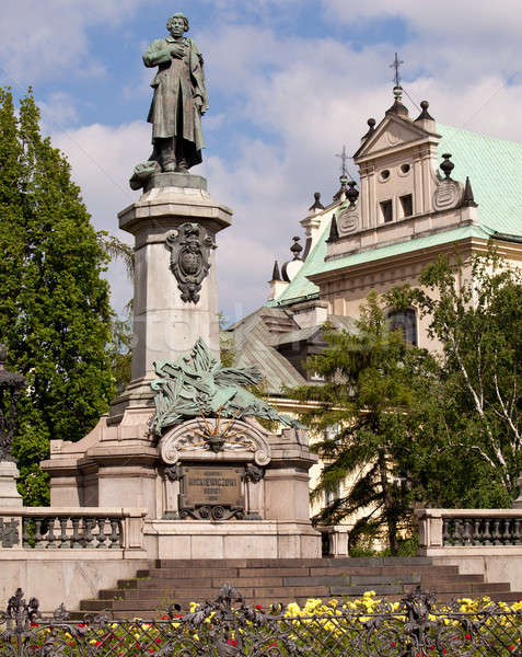 Stock photo: Mickiewicz statue