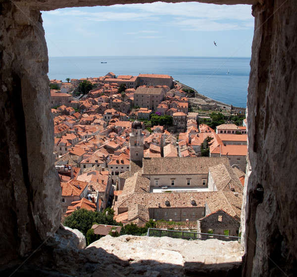 Dubrovnik tetti view tetti torre Foto d'archivio © backyardproductions