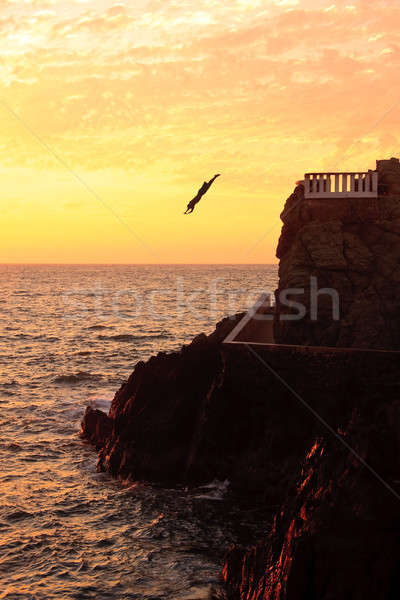 Sea Diver at Mazatlan Stock photo © backyardproductions