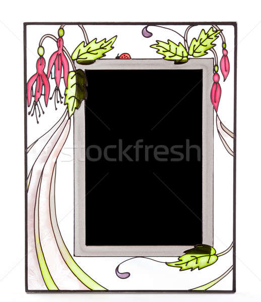 Ornate stained glass picture frame Stock photo © backyardproductions