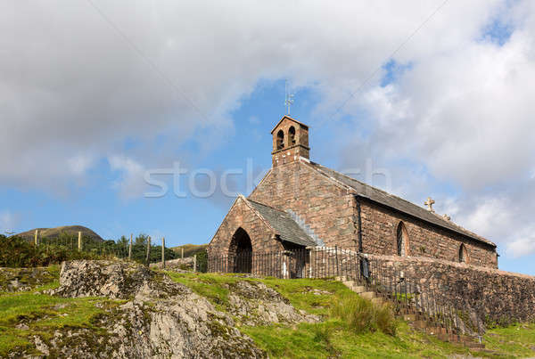 Old stone church in Buttermere Village Stock photo © backyardproductions