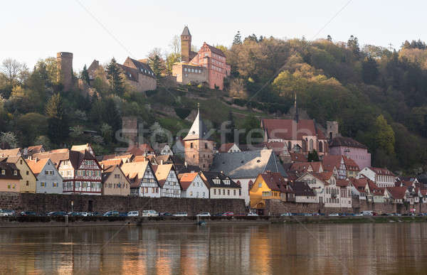 Town of Hirschhorn Hesse Germany Stock photo © backyardproductions