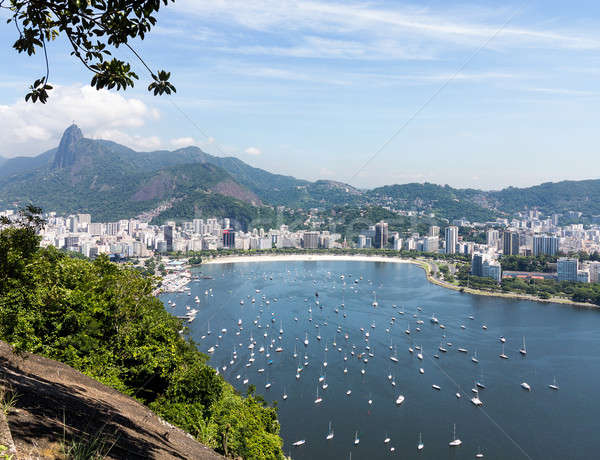 Harbor and skyline of Rio de Janeiro Brazil Stock photo © backyardproductions