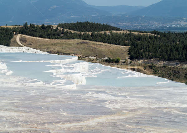 Hot springs and cascades at Pamukkale in Turkey Stock photo © backyardproductions