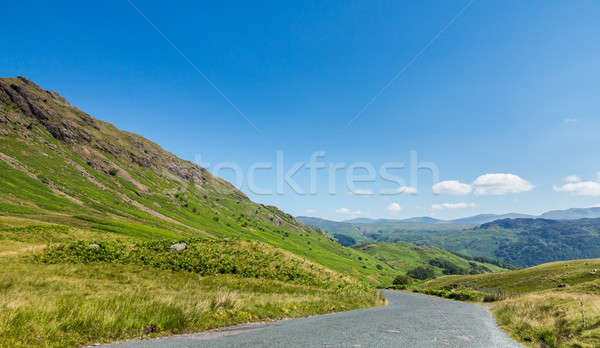 Озерный край узкий дороги вниз английский Сток-фото © backyardproductions