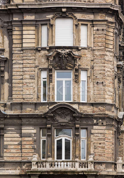 Old damaged house in Budapest Stock photo © backyardproductions