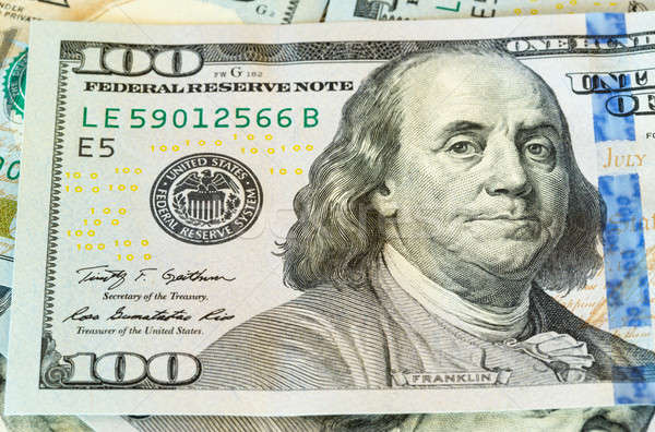 New design 100 dollar US bills or notes Stock photo © backyardproductions