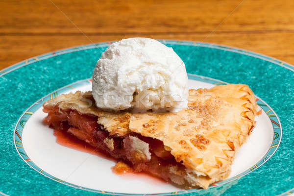 Home made apple and strawberry pie ice cream Stock photo © backyardproductions