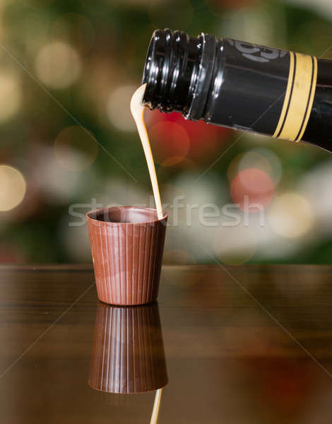 愛爾蘭的 奶油 利口酒 巧克力 乳白色 商業照片 © backyardproductions