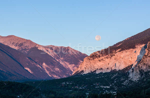 Chalk cliffs of Mt Princeton Colorado Stock photo © backyardproductions