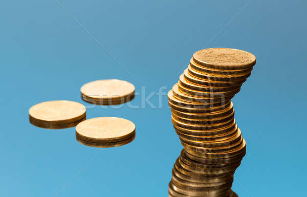 Gyűjtemény egy arany érmék arany sas arany Stock fotó © backyardproductions