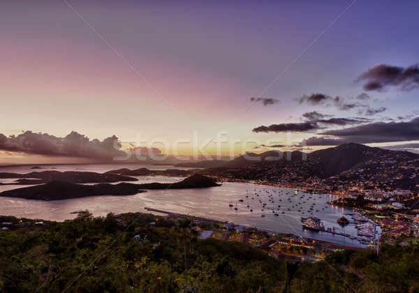 Town of Charlotte Amalie and  Harbor Stock photo © backyardproductions