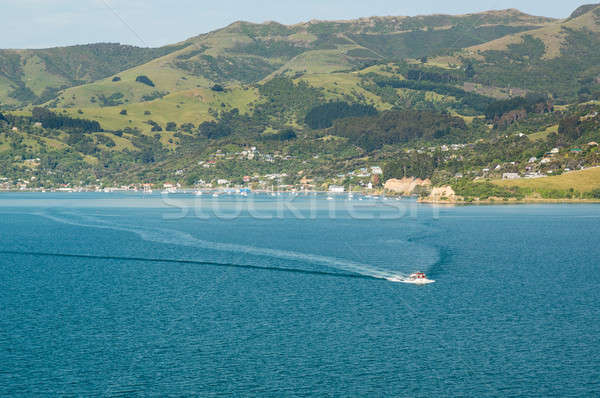 Bateau de croisière tendre port bateau port Nouvelle-Zélande Photo stock © backyardproductions