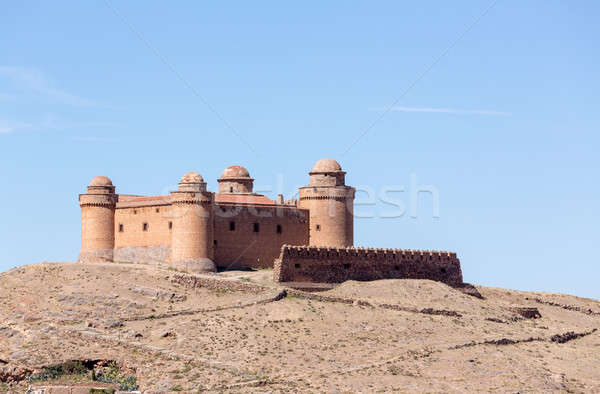 Castle on hilltop above La Calahorra Spain Stock photo © backyardproductions