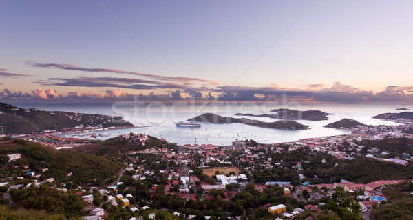 Town of Charlotte Amalie and  Harbor Stock photo © backyardproductions