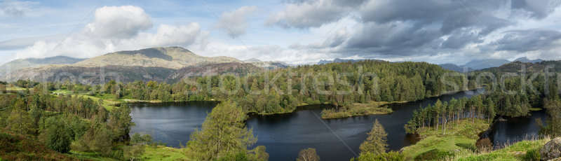 Widoku angielski lake district panoramiczny krajobraz góry Zdjęcia stock © backyardproductions