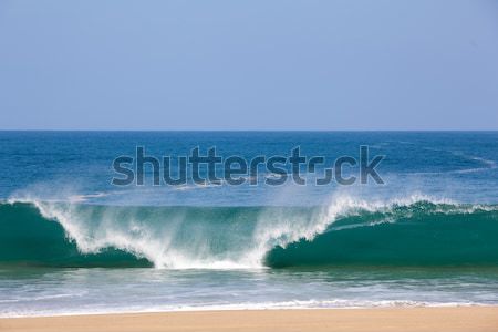Waves over beach on Lumahai Stock photo © backyardproductions