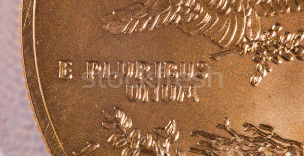 Macro of E Pluribus Unum Stock photo © backyardproductions