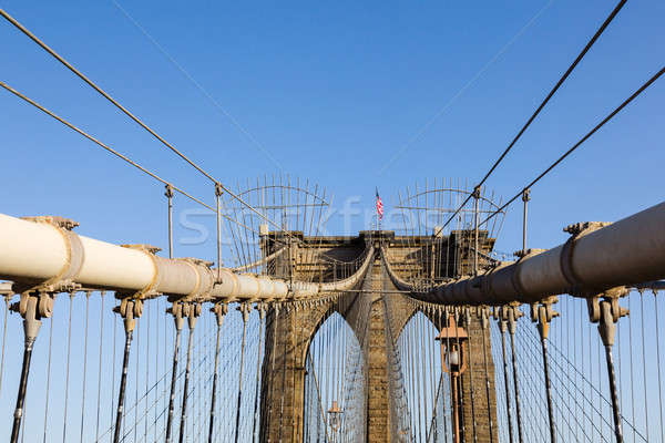 Detail of suspension on Brooklyn Bridge Stock photo © backyardproductions