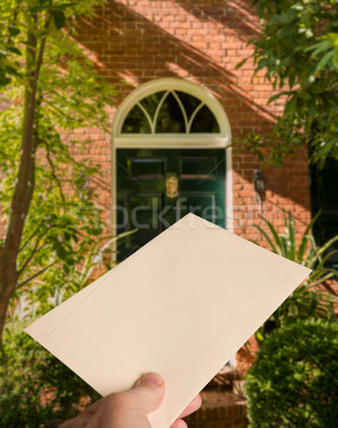 Envelope with heart being delivered Stock photo © backyardproductions