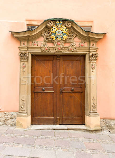 Pair of old doors in Schwabisch Hall Germany Stock photo © backyardproductions