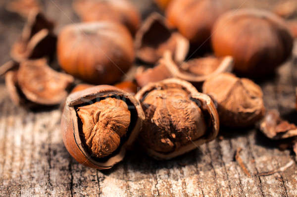Hazelnuts Stock photo © badmanproduction