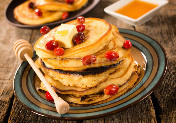 Pancakes breakfast Stock photo © badmanproduction