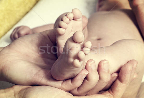 Baby feet Stock photo © badmanproduction