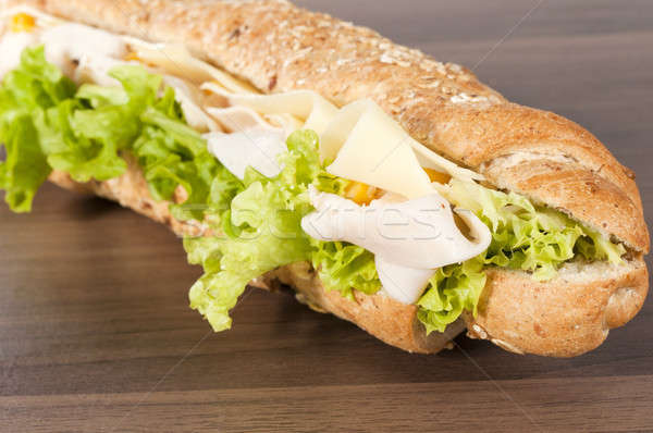 Sandwich close up Stock photo © badmanproduction