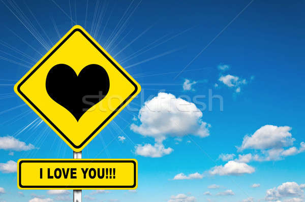 Stock photo: I love you