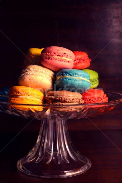 Colorful macaroon cookies Stock photo © badmanproduction