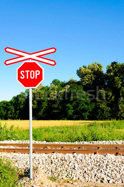 Stop rail Stock photo © badmanproduction