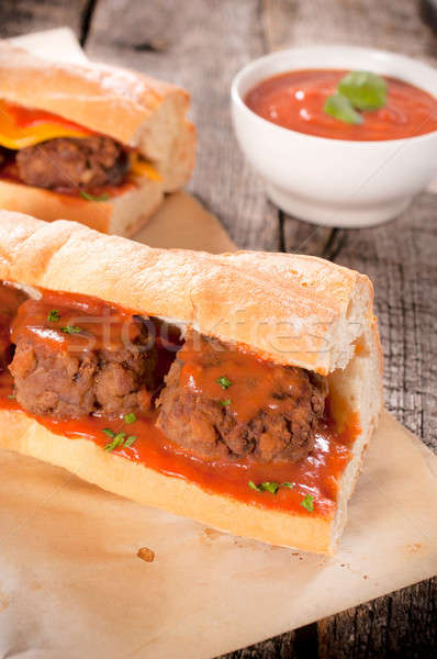 Stock photo: Sandwich time