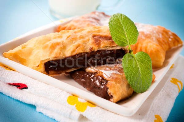 Nuts cream in pastry Stock photo © badmanproduction