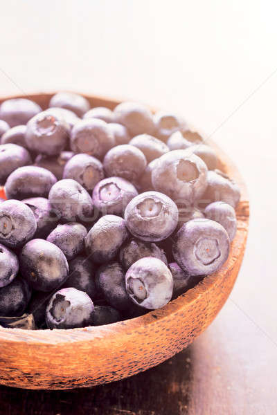 Freshly picked blueberries Stock photo © badmanproduction