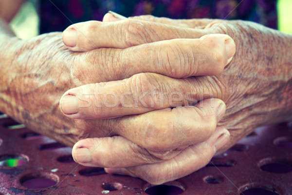 Stock photo: Old hands