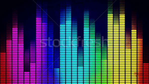 Grafiki korektor muzyki czarny świetle projektu Zdjęcia stock © badmanproduction