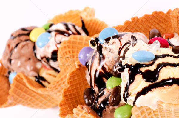 甘い アイスクリーム 選択フォーカス 最初 食品 ストックフォト © badmanproduction