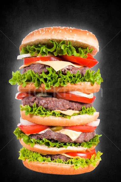 Big cheeseburger Stock photo © badmanproduction