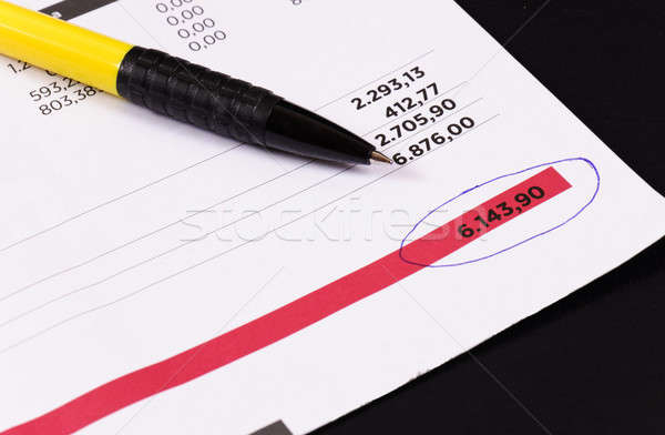 Regolare fattura pen business ufficio carta Foto d'archivio © badmanproduction